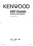 Kenwood KRF-V5200D Stereo Receiver User Manual