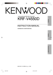 Kenwood KRF-V4550D Stereo Receiver User Manual