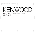 Kenwood KRC-265S CD Player User Manual