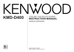 Kenwood KMD-D400 Car Stereo System User Manual