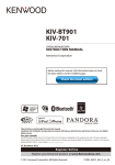 Kenwood KIV-BT901 Car Satellite TV System User Manual