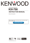 Kenwood KIV-700 Home Theater System User Manual