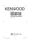 Kenwood KDV-MP7439 Car Video System User Manual