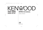 Kenwood KDC-Z737 CD Player User Manual