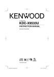Kenwood KDC-X9533U CD Player User Manual