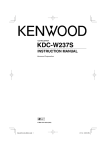 Kenwood KDC-W237S CD Player User Manual