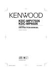 Kenwood KDC-MPV7026 Car Stereo System User Manual