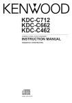 Kenwood KDC-C462 Car Stereo System User Manual