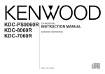 Kenwood KDC-7060R CD Player User Manual