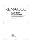 Kenwood KDC-5026 CD Player User Manual