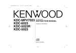 Kenwood KDC-5023 CD Player User Manual