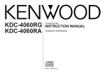 Kenwood KDC-4060RA Car Stereo System User Manual