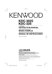 Kenwood KDC-325 CD Player User Manual