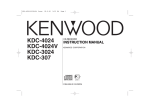 Kenwood KDC-3054UM CD Player User Manual