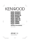 Kenwood KDC-3031G Car Stereo System User Manual