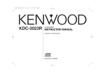 Kenwood KDC-3029 CD Player User Manual
