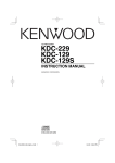Kenwood KDC-129 CD Player User Manual
