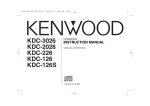 Kenwood KDC-126 CD Player User Manual