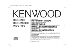 Kenwood KDC-122S CD Player User Manual