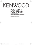 Kenwood KAC-PS541 Stereo Amplifier User Manual