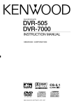 Kenwood DVR-505 DVD Player User Manual