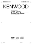 Kenwood DVF-3070 DVD Player User Manual