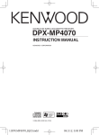 Kenwood DPX-MP4070 Car Stereo System User Manual