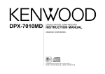Kenwood DPX-7010MD DVD Player User Manual