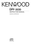 Kenwood DPF-3030 CD Player User Manual