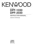 Kenwood DPF-1030 CD Player User Manual