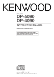 Kenwood DP-4090 CD Player User Manual