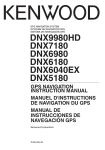 Kenwood DNX9980HD GPS Receiver User Manual