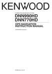 Kenwood DNN770HD GPS Receiver User Manual