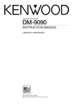 Kenwood DM-9090 DVD Recorder User Manual