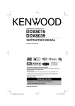 Kenwood DDX8019 Car Video System User Manual