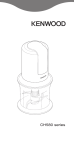 Kenwood CH580 series Food Processor User Manual