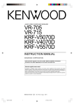 Kenwood CD-RECEIVER CD Player User Manual