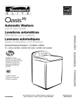 Kenmore W10026626B Washer User Manual