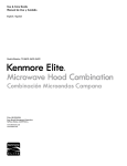 Kenmore 86013 Microwave Oven User Manual