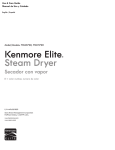 Kenmore 796.8172 Clothes Dryer User Manual