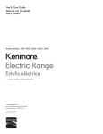 Kenmore 790.921 Range User Manual