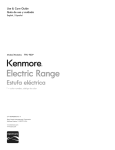 Kenmore 790. 9021 Range User Manual