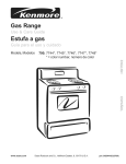 Kenmore 790. 7744 Range User Manual