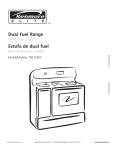 Kenmore 790.75503 Range User Manual