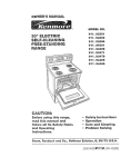 Kenmore 790.4807 Oven User Manual