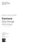 Kenmore 7250 Range User Manual