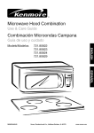 Kenmore 721.80822 Microwave Oven User Manual