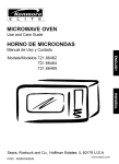 Kenmore 721.64689 Microwave Oven User Manual