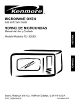 Kenmore 721.63263 Microwave Oven User Manual