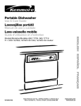 Kenmore 665.1771 Dishwasher User Manual
